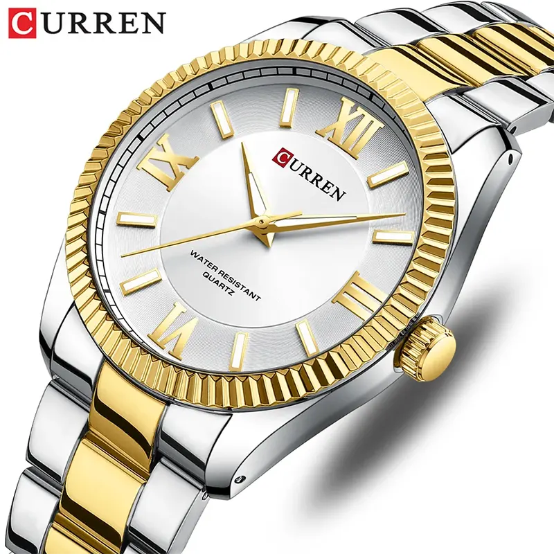 Curren Silver Dial Two-tone Men’s Watch | 8453